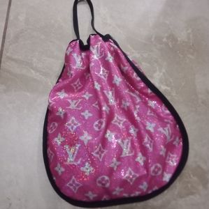 LV pink shiny small bag ( Louis Vuitton) custom made